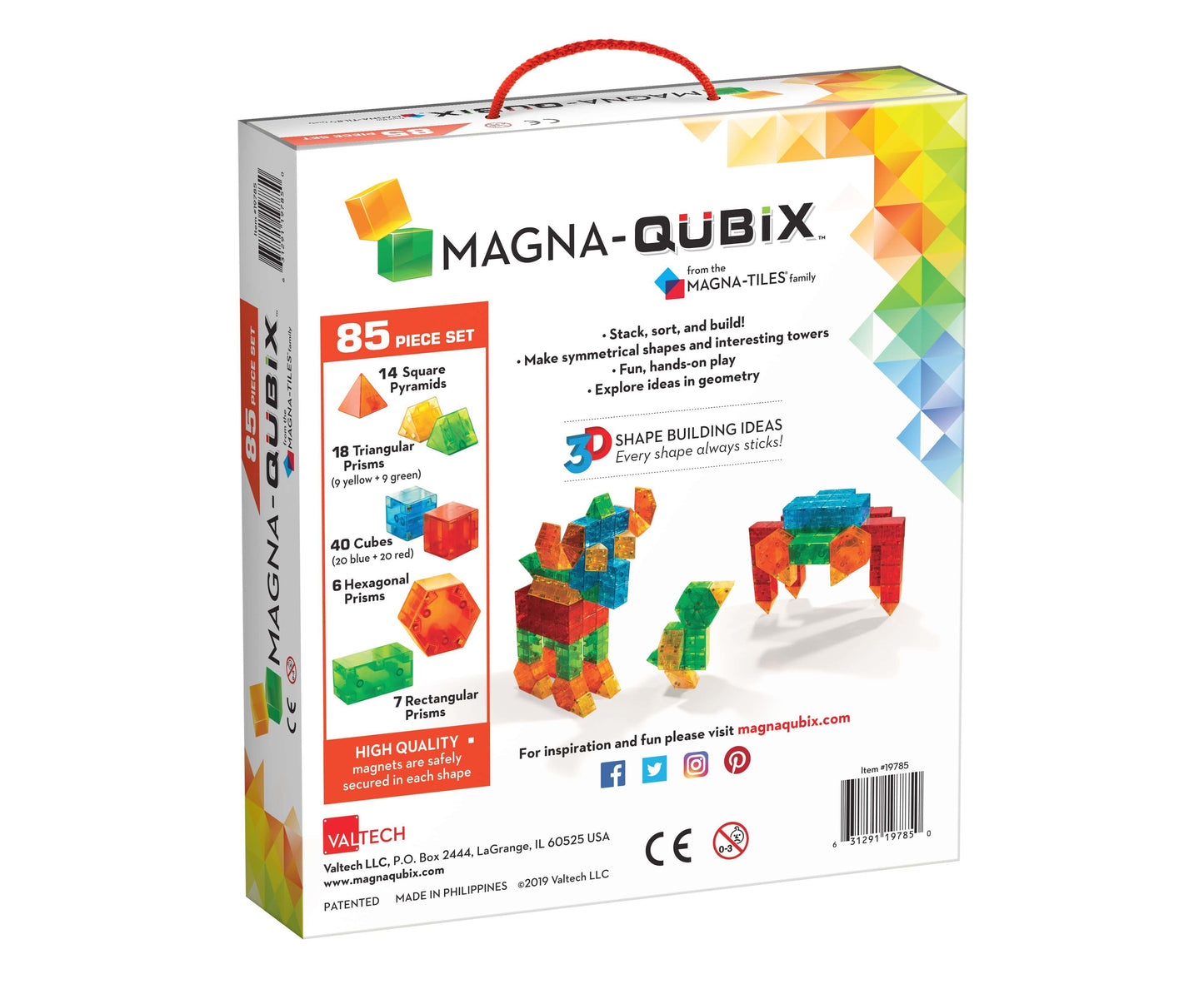 Magna-Qubix® 85-Piece Set Magna-Tiles Lil Tulips