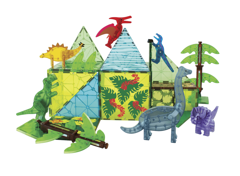 Magna-Tiles® Dino World XL 50-Piece Set Magna-Tiles Lil Tulips