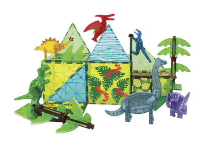 Magna-Tiles® Dino World XL 50-Piece Set Magna-Tiles Lil Tulips