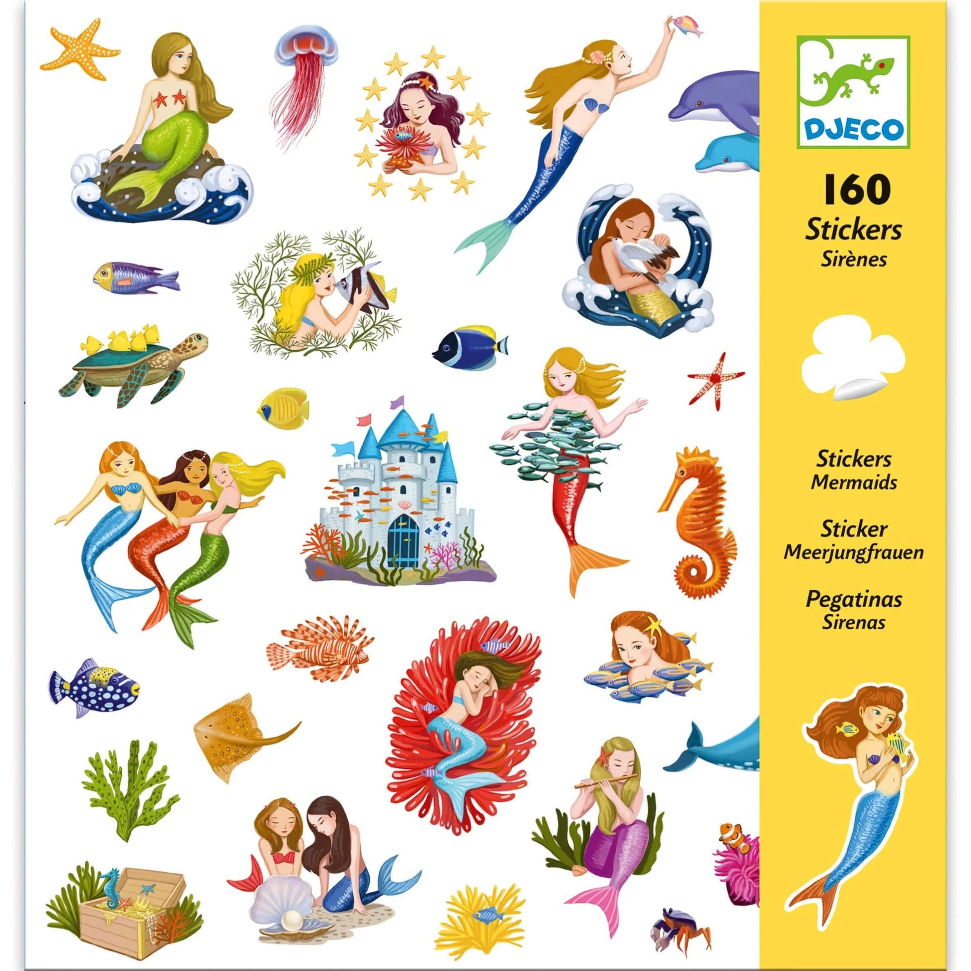 Mermaids Sticker Sheets Djeco Lil Tulips