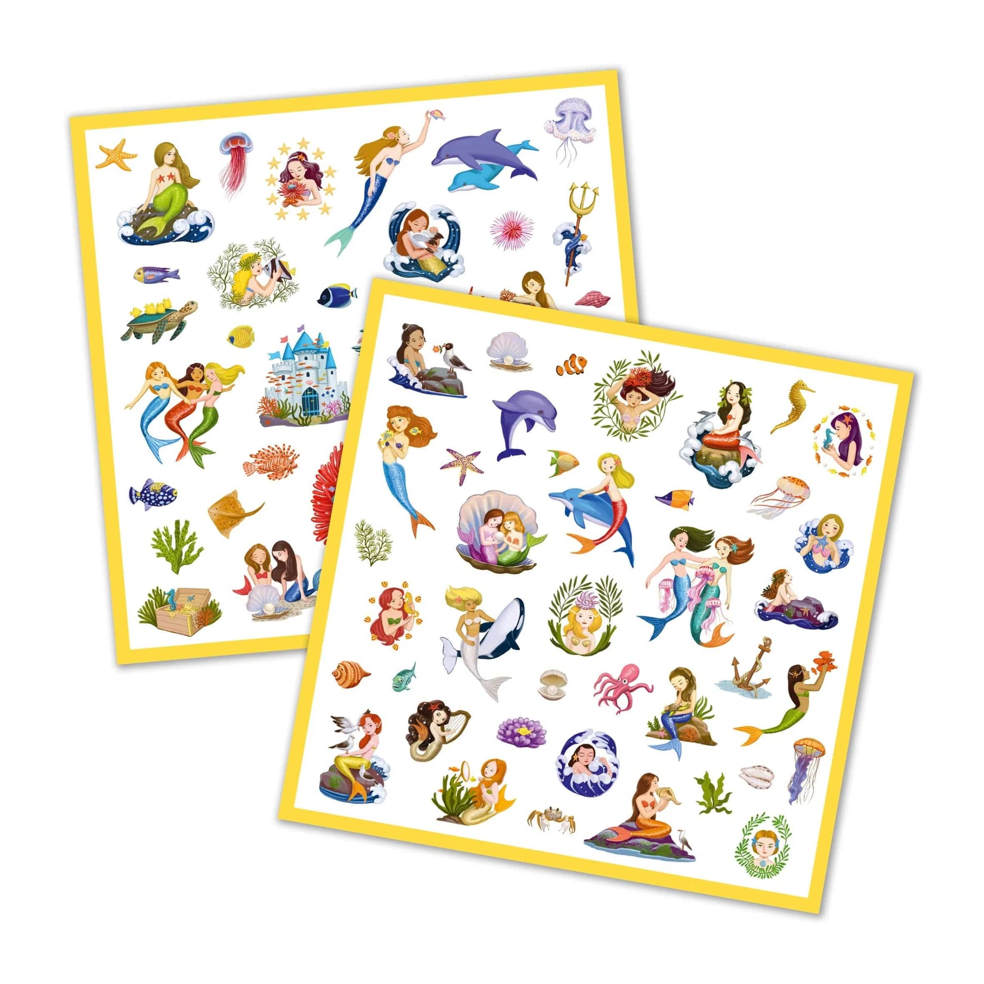 Mermaids Sticker Sheets Djeco Lil Tulips