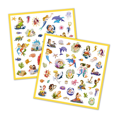 Mermaids Sticker Sheets Djeco Lil Tulips