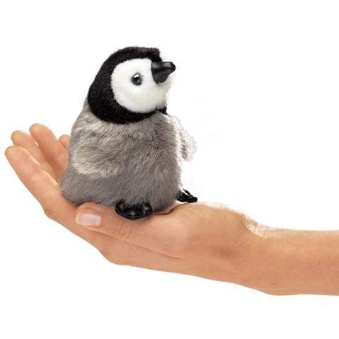 Mini Baby Emperor Penguin Finger Puppet Folkmanis Puppets Folkmanis Puppets Lil Tulips