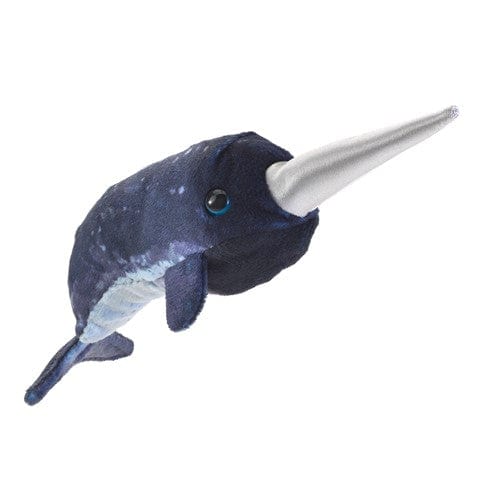 Mini Narwhal Finger Puppet Folkmanis Puppets Folkmanis Puppets Lil Tulips