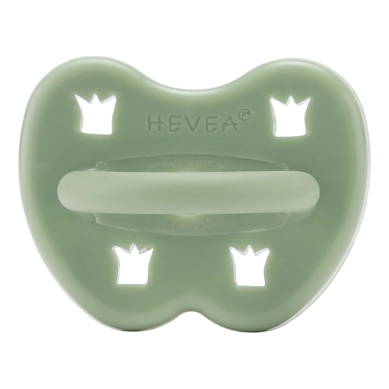 Moss Green Single Pack Round Pacifier Hevea Hevea Lil Tulips