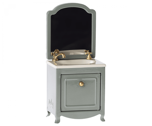 Mouse Sink Dresser with Mirror - Dark Mint Maileg Lil Tulips