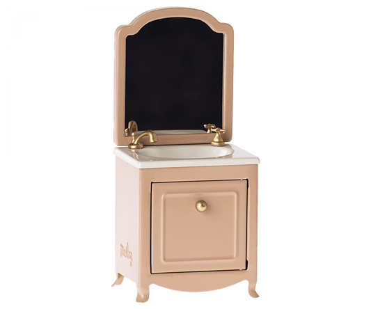 Mouse Sink Dresser with Mirror - Dark Powder Maileg Lil Tulips