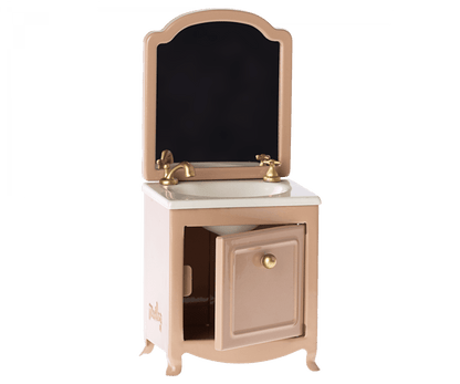 Mouse Sink Dresser with Mirror - Dark Powder Maileg Lil Tulips