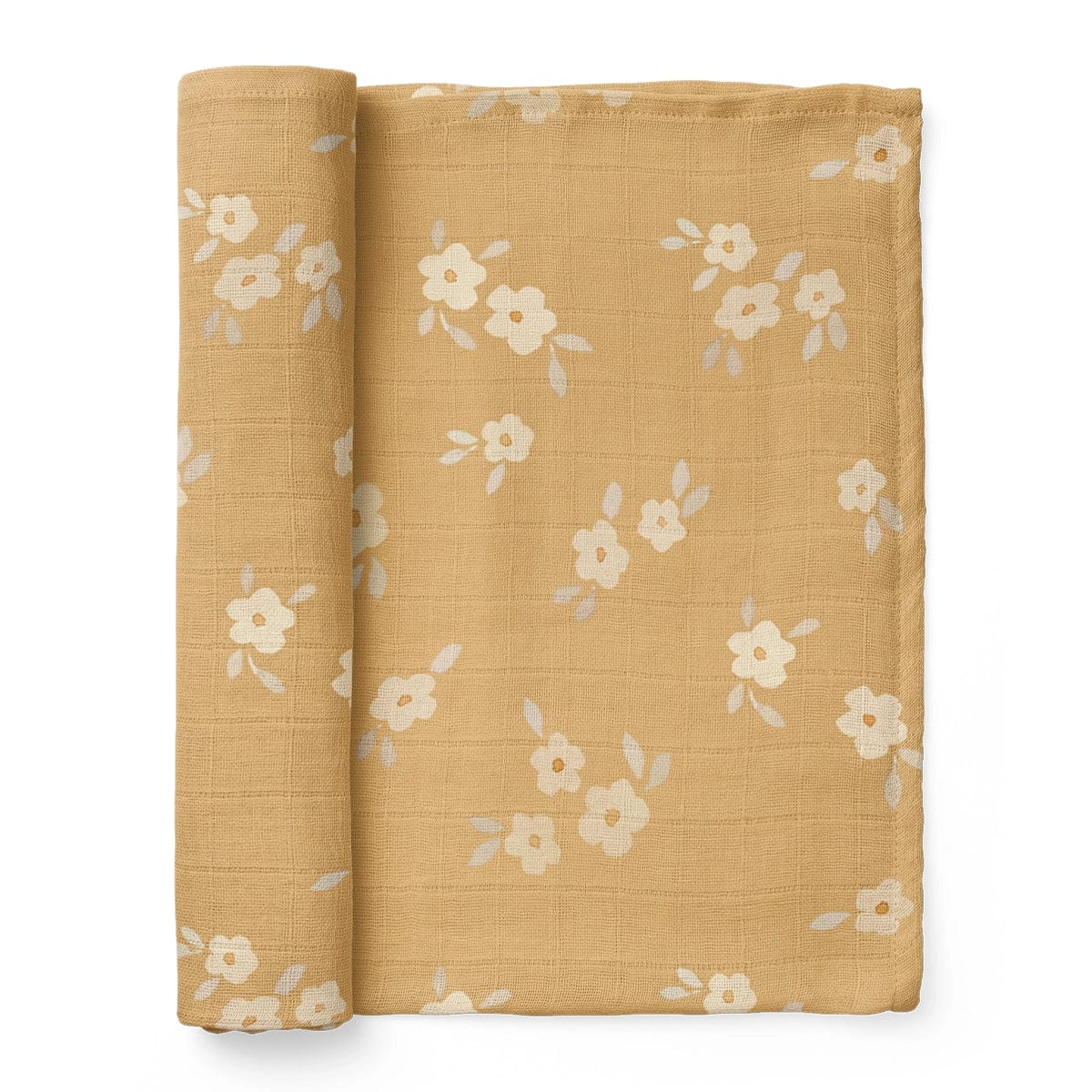 Muslin Swaddle Baby Blanket – Buttercup Mini Wander Lil Tulips