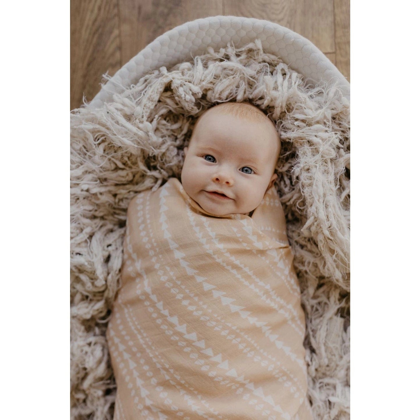 Muslin Swaddle Baby Blanket – Terrain Apricot Mini Wander Lil Tulips