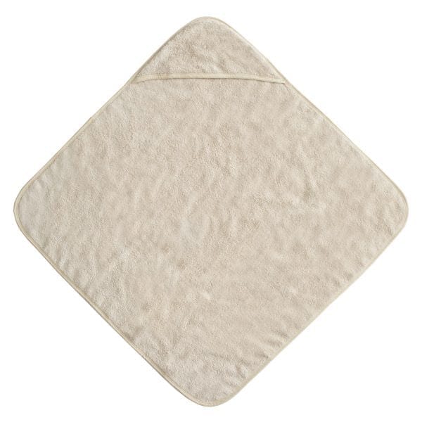 Organic Cotton Baby Hooded Towel (Fog) Mushie Lil Tulips