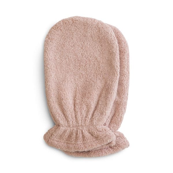 Organic Cotton Bath Mitt 2-Pack (Blush) Mushie Lil Tulips