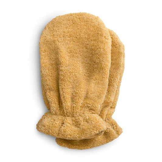 Organic Cotton Bath Mitt 2-Pack (Fall Yellow) Mushie Lil Tulips