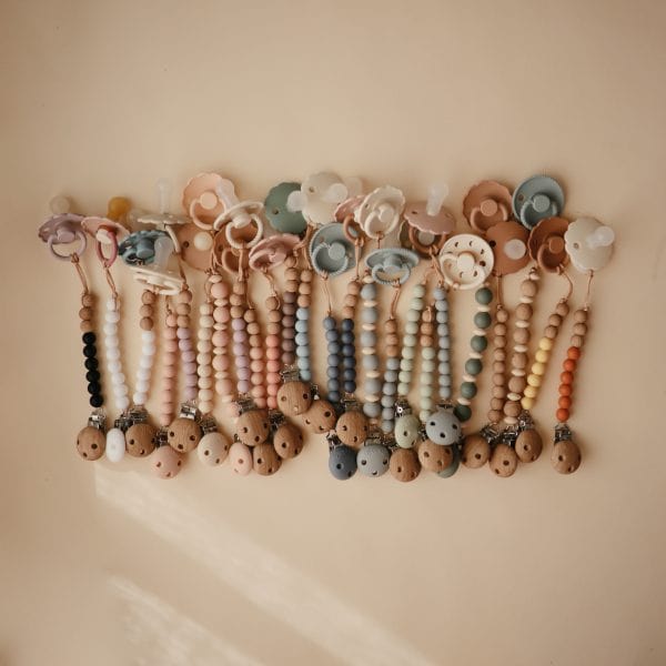 Pacifier Clip | Eva (Dried Thyme) Mushie Lil Tulips