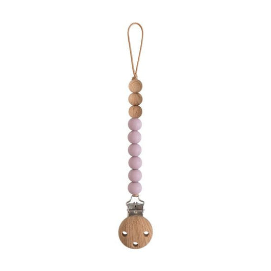 Pacifier Clip | Eva (Mauve) Mushie Lil Tulips