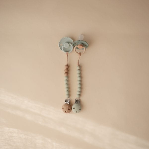 Pacifier Clip | Eva (Sage) Mushie Lil Tulips