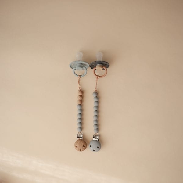 Pacifier Clip | Hera (Stone) Mushie Lil Tulips