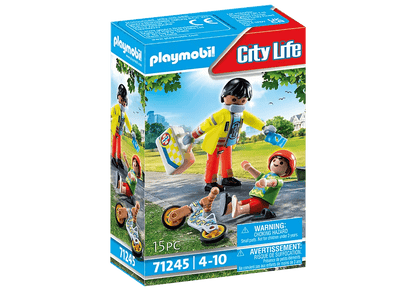 Paramedic with Patient 71245 Playmobil Toys Lil Tulips