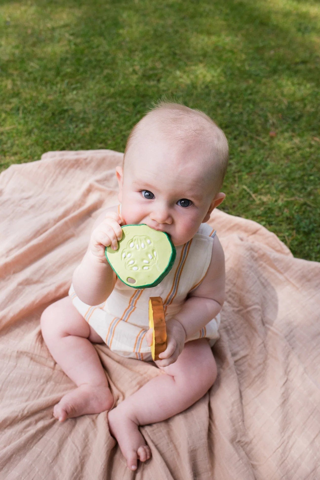 Pepino the Cucumber Teether Oli & Carol Lil Tulips