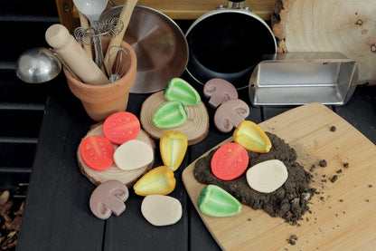 Pizza Toppings Sensory Play Stones Yellow Door US LLC Lil Tulips