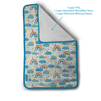 Rainbow Changing Pad Thirsties Lil Tulips