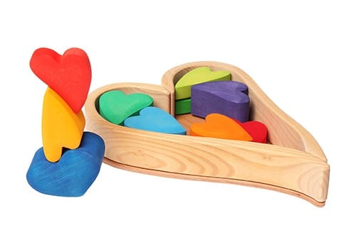 Rainbow Hearts Building Set Grimm's Lil Tulips