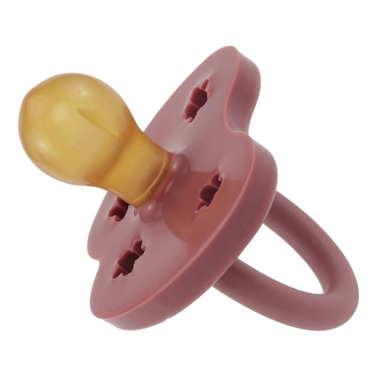 Rosewood Single Pack Round Pacifier Hevea Hevea Lil Tulips