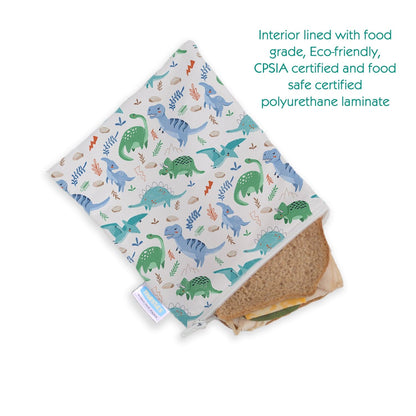 Sandwich & Snack Bag - Classic Jurassic Thirsties Lil Tulips