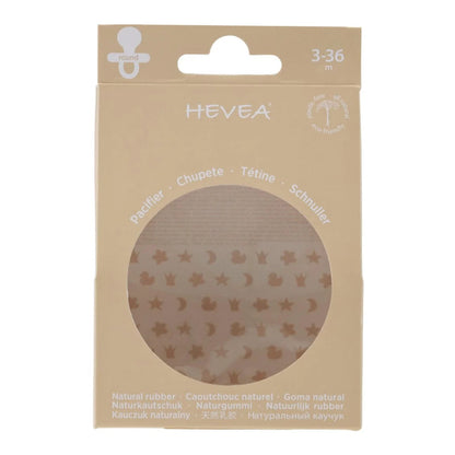 Sandy Nude & Tan Beige Round Pacifier 2 Pack (3-36 Months) Hevea Hevea Lil Tulips