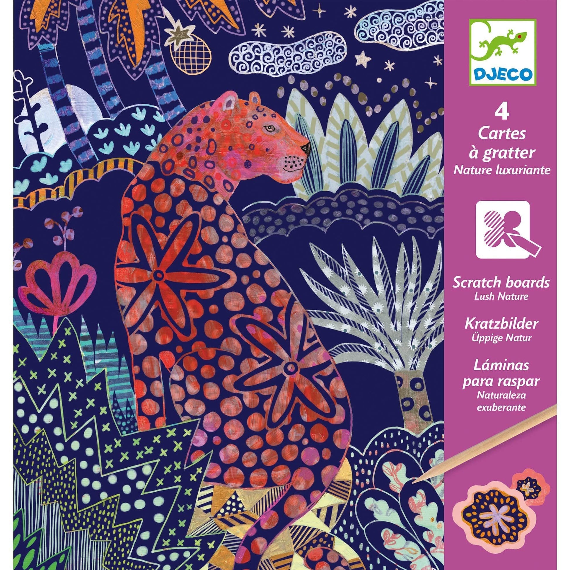 Scratch Card - Lush Nature Djeco Lil Tulips