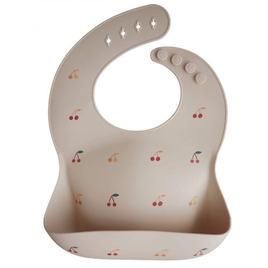 Silicone Baby Bib (Cherries) Mushie Lil Tulips