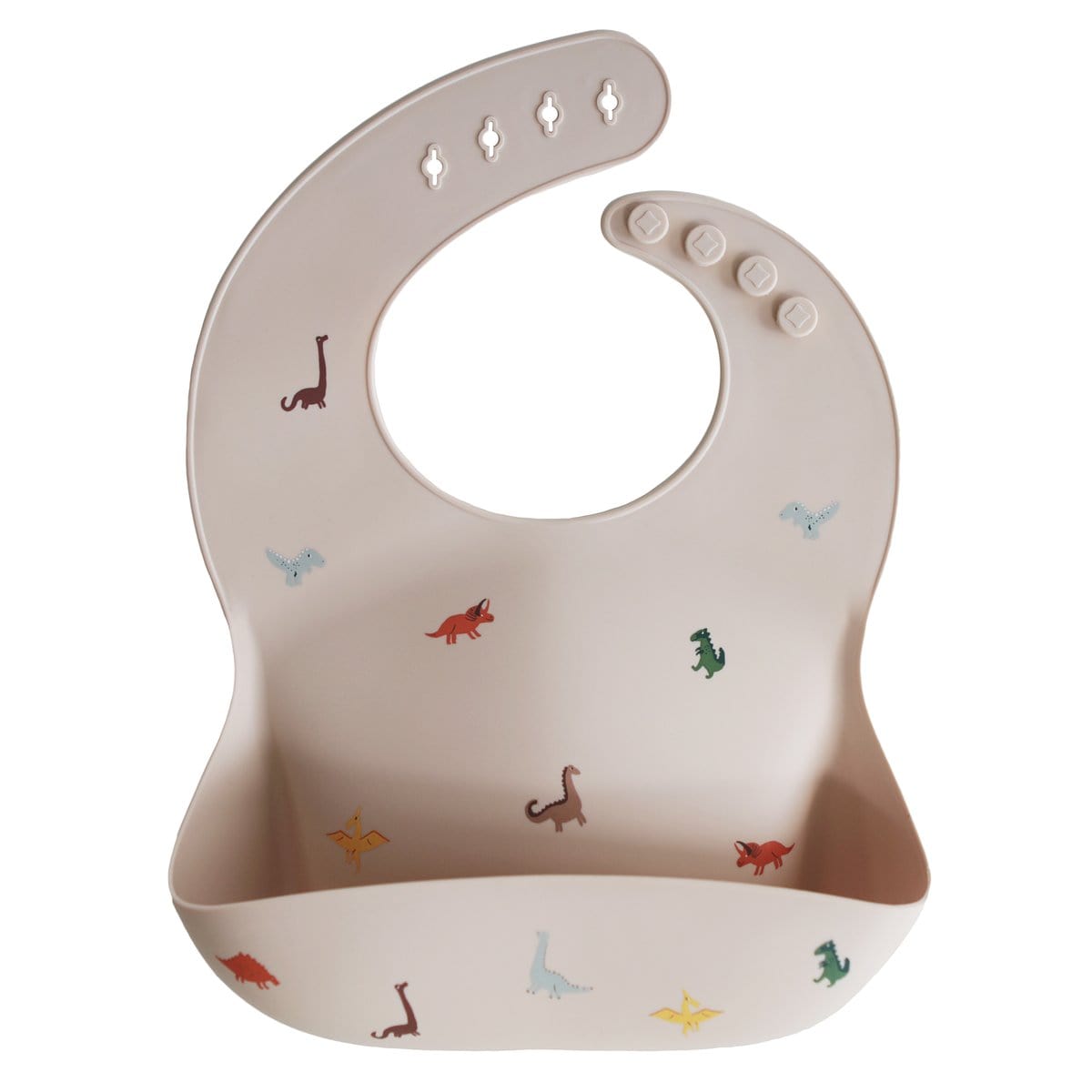 Silicone Baby Bib (Dinosaurs) Mushie Lil Tulips