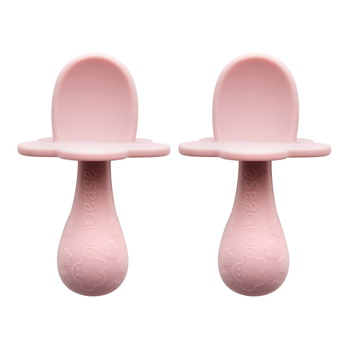 Silicone Spoon 2-Pack Blush grabease Lil Tulips