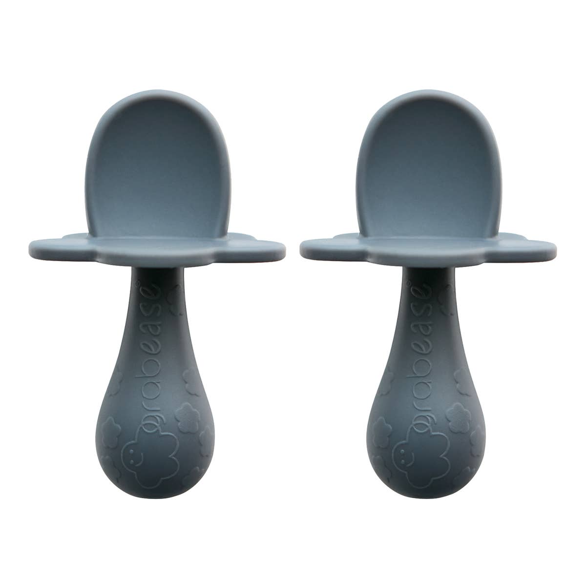 Silicone Spoon 2-Pack Gray grabease Lil Tulips