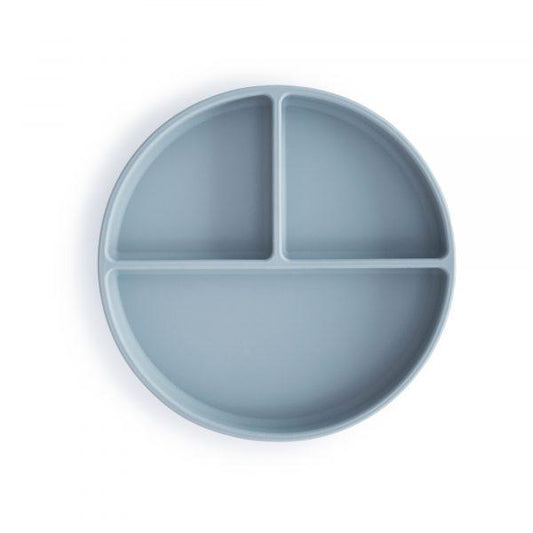 Silicone Suction Plate (Powder Blue) Mushie Lil Tulips