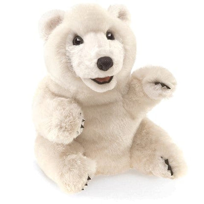 Sitting Polar Bear Puppet Folkmanis Puppets Folkmanis Puppets Lil Tulips