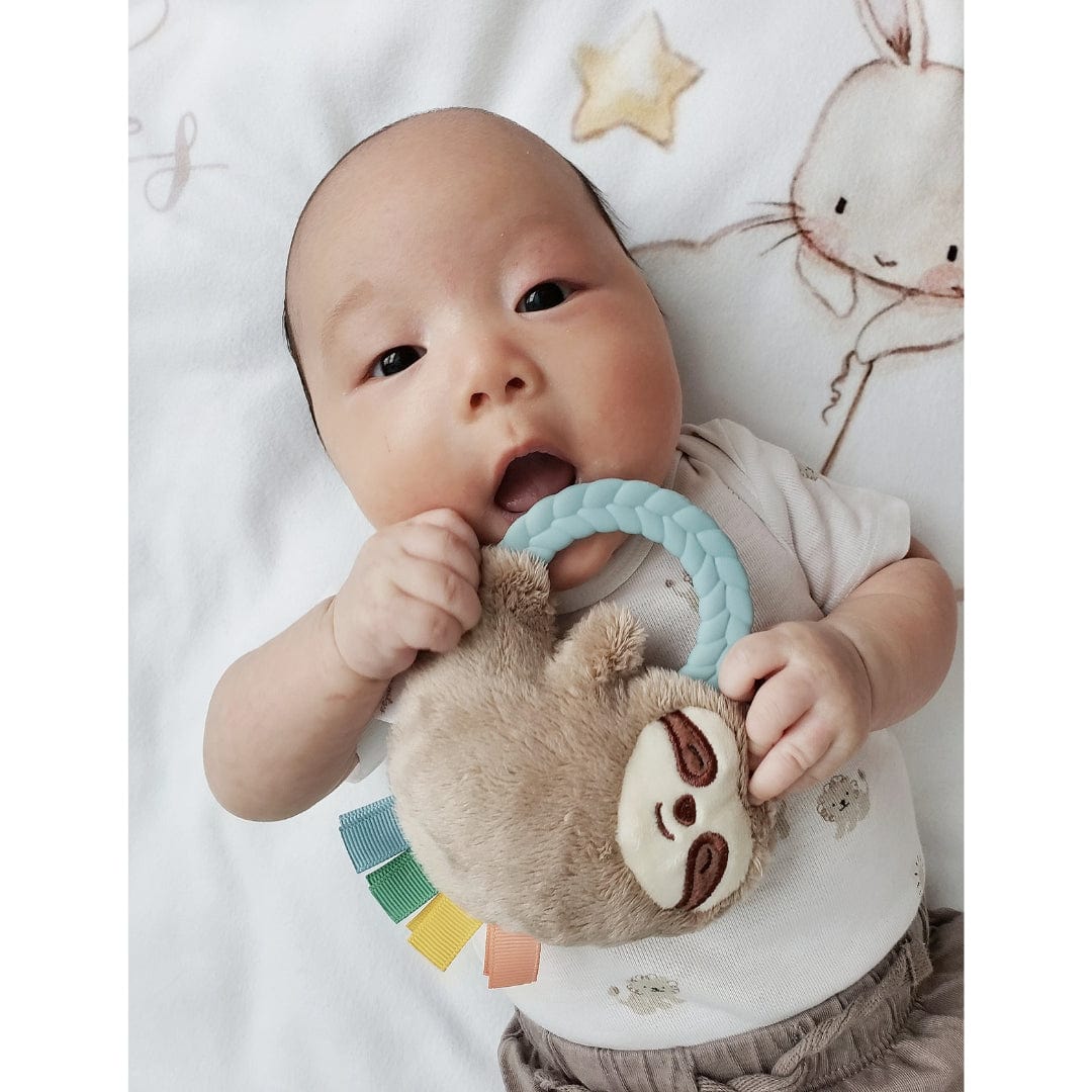 Sloth Ritzy Rattle Pal™ Plush Rattle Pal with Teether Itzy Ritzy Pacifiers & Teethers Lil Tulips