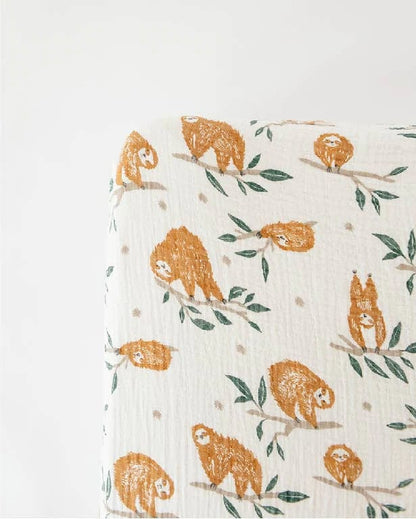 Slow Living Crib Sheet Clementine Kids Lil Tulips