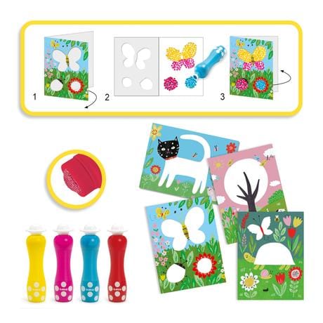 Small Dot World Painting Craft Kit Djeco Lil Tulips