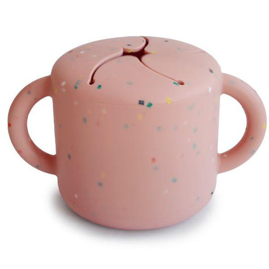 Snack Cup (Powder Pink Confetti) Mushie Lil Tulips