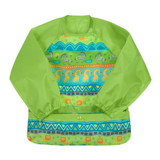 Snap + Go® Easy-wear Long Sleeve Bib Green Safari Green Sprouts Lil Tulips