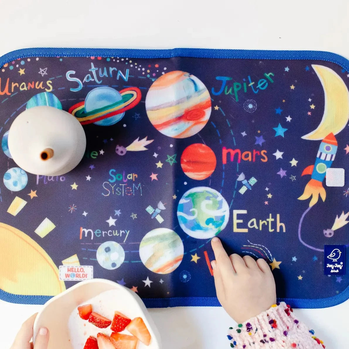 Solar System Chalkboard Activity Mat Jaq Jaq Bird Lil Tulips