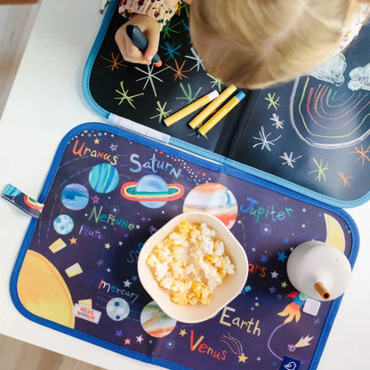 Solar System Chalkboard Activity Mat Jaq Jaq Bird Lil Tulips