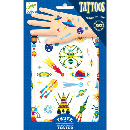 Space Oddity Temporary Tattoos Djeco Lil Tulips