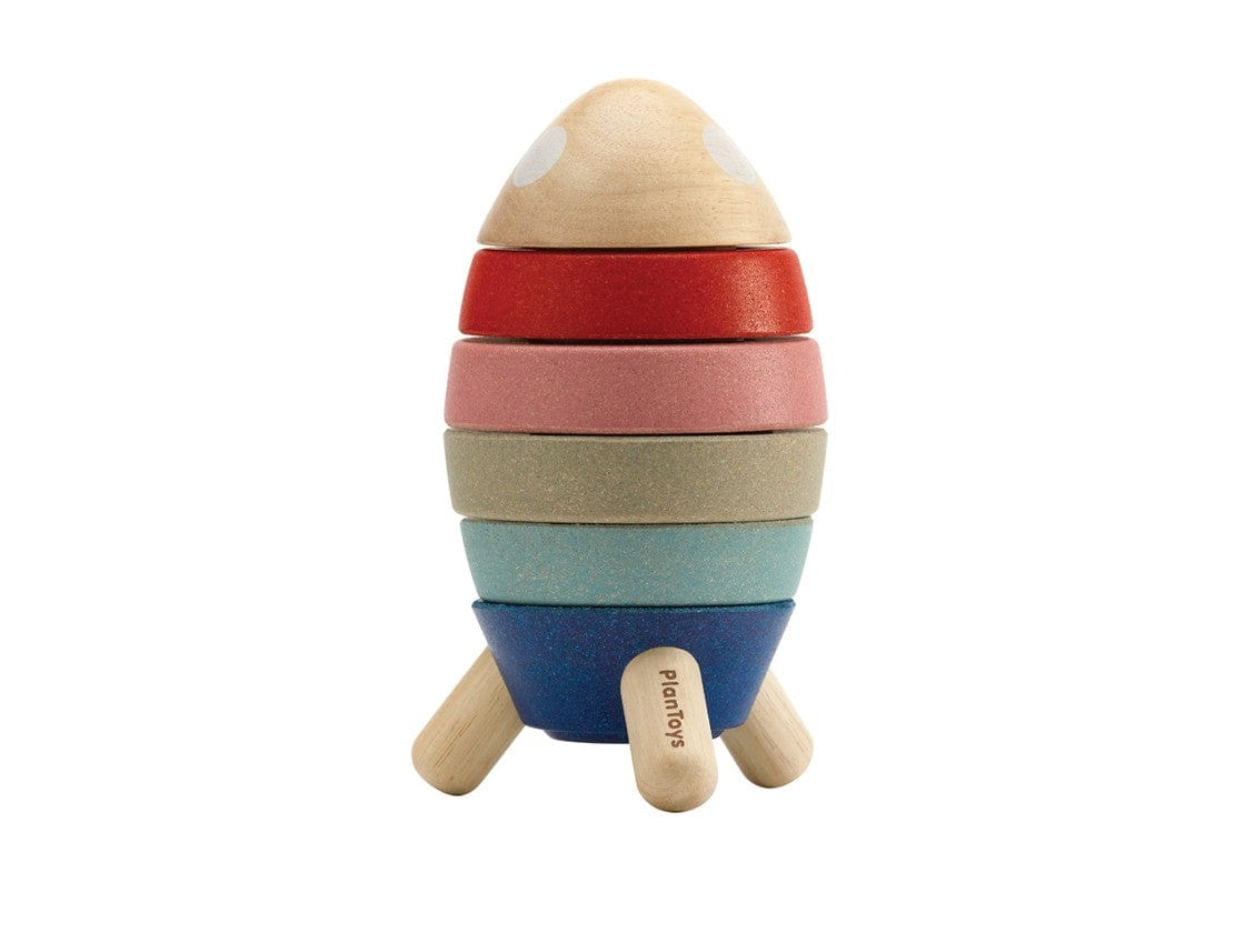 Stacking Rocket - Orchard Series Plan Toys Lil Tulips