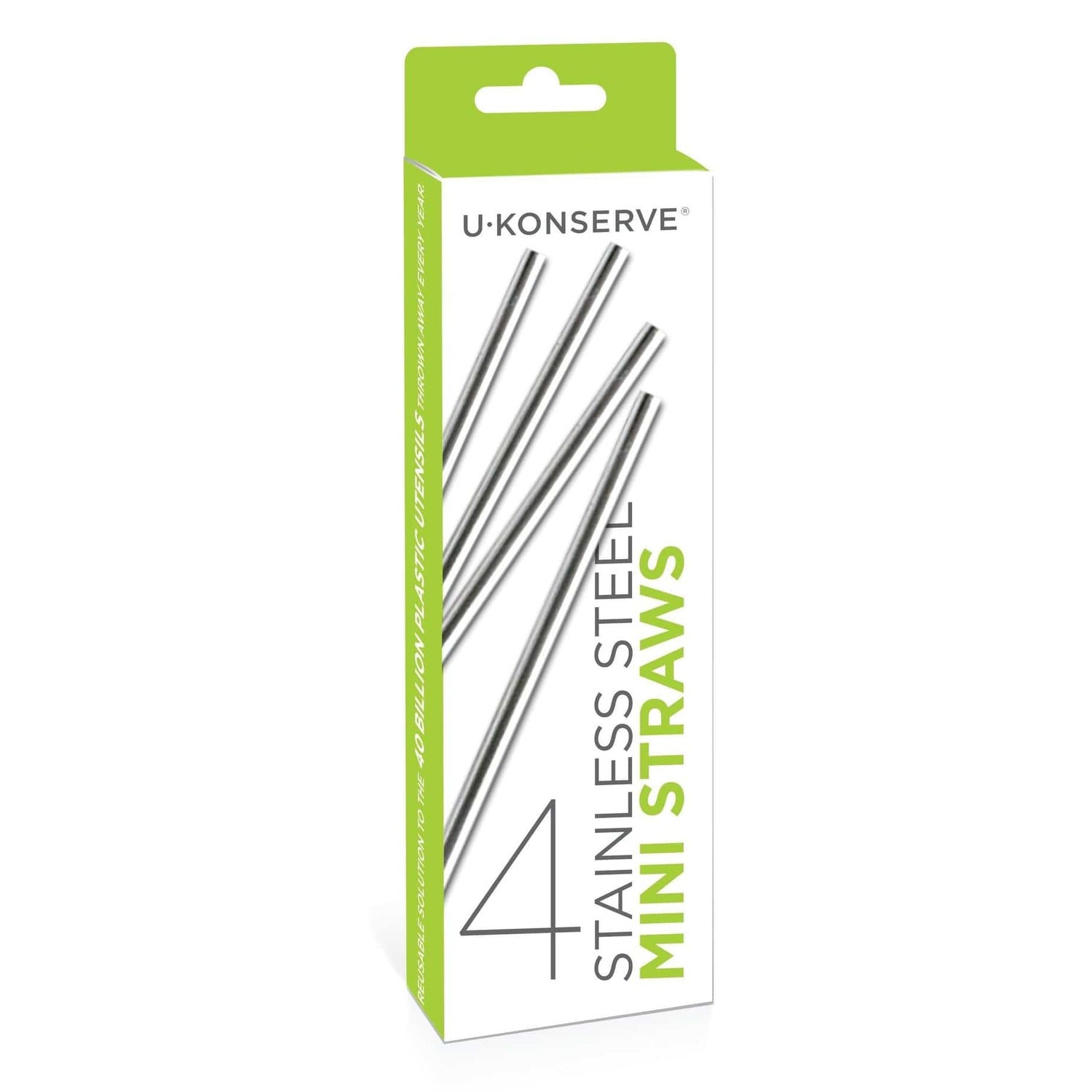 Stainless Steel Mini Straws (Set of 4) U Konserve Lil Tulips