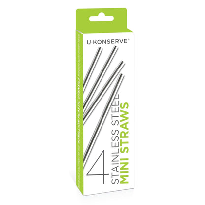 Stainless Steel Mini Straws (Set of 4) U Konserve Lil Tulips