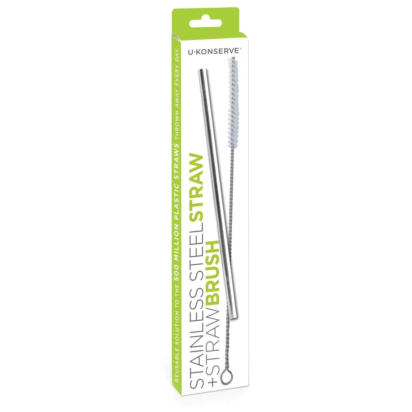 Stainless Steel Straw + Straw Brush U Konserve Lil Tulips