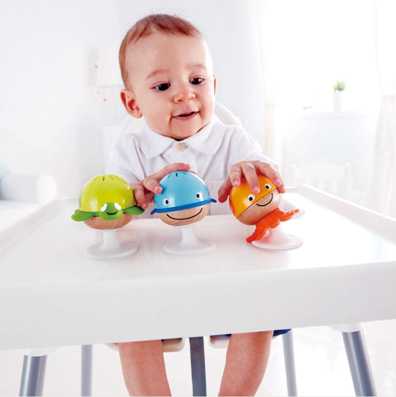 Stay-put Rattle Set Hape Lil Tulips