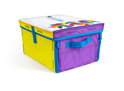 Storage Bin & Interactive Play-mat Magna-Tiles Lil Tulips